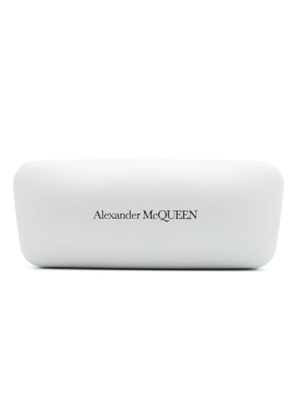 Browns Alexander McQueen Eyewear Black The Grip Shield-Frame Sunglasses | Browns Sunglasses