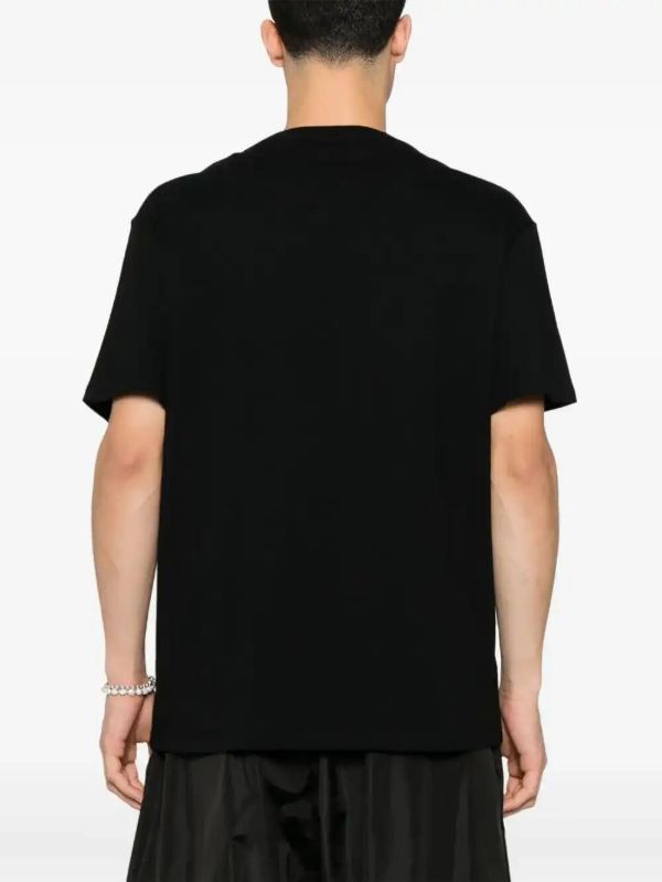Browns Alexander McQueen Flocked-logo T-shirt | Browns T-Shirts