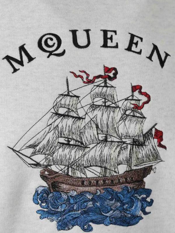 Browns Alexander McQueen Logo-embroidered Sweatshirt | Browns Sweatshirts