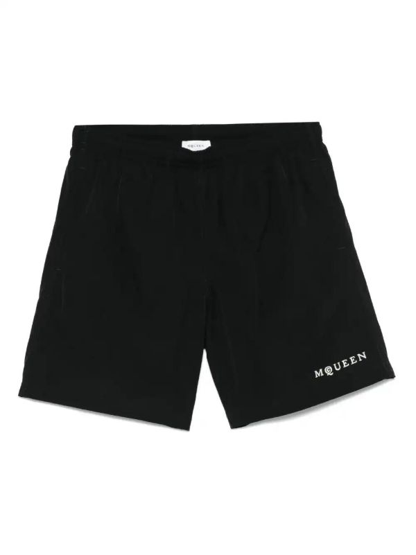 browns Alexander McQueen logo-embroidered swim shorts | Browns Swim & Board Shorts