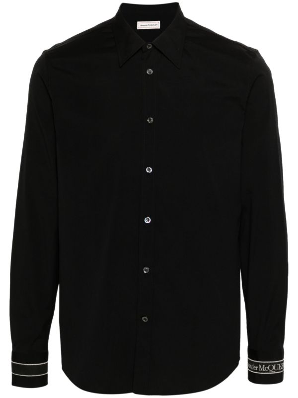 browns Alexander McQueen Logo-Tape Shirt | Browns Shirts