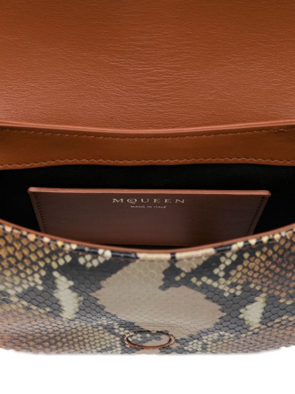 Browns Alexander McQueen Mini T-Bar Leather Cross Body Bag | Browns Messenger & Crossbody Bags