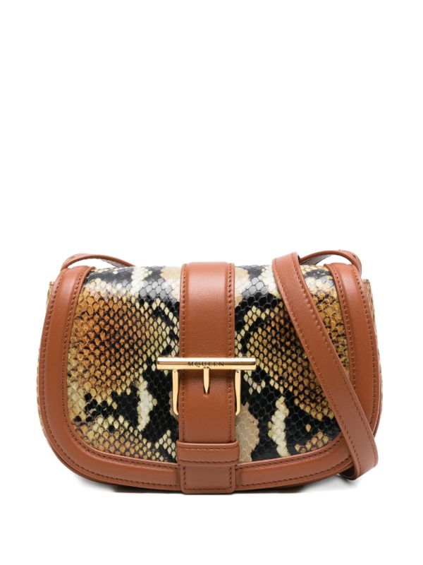 browns Alexander McQueen mini T-Bar leather cross body bag | Browns Messenger & Crossbody Bags