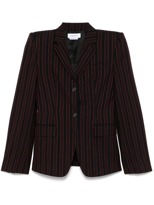 browns Alexander McQueen Pinstriped Blazer | Browns Blazers