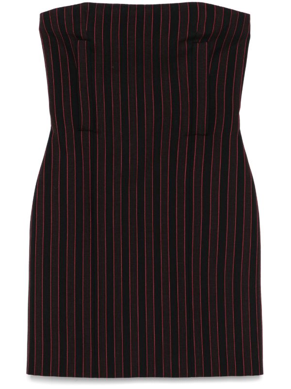 browns Alexander McQueen Pinstriped Mini Dress | Browns Cocktail & Party Dresses