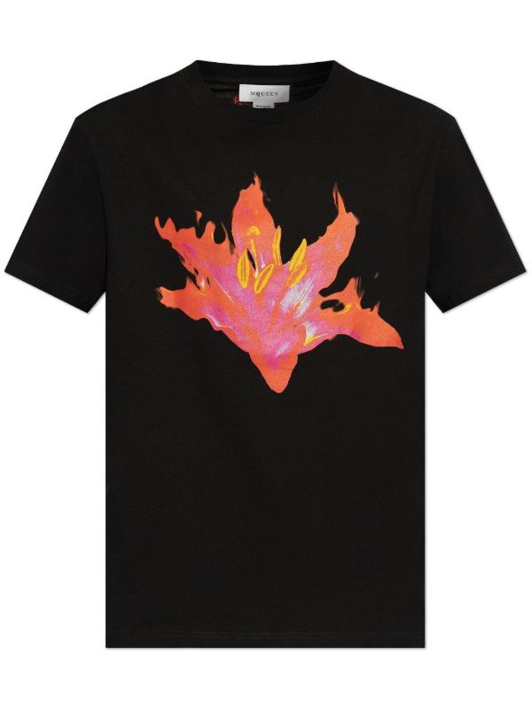 browns Alexander McQueen Printed T-shirt | Browns T-Shirts