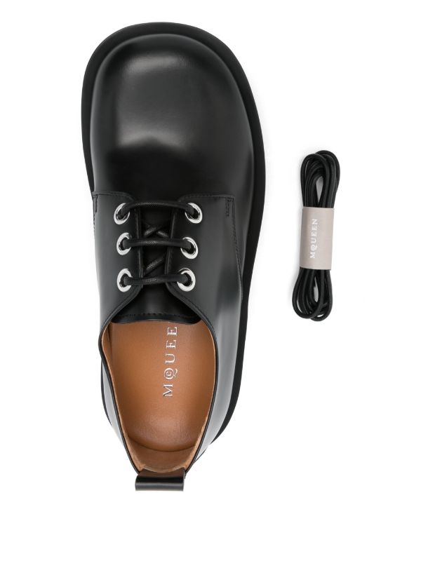 Browns Alexander McQueen Skull-Embossed Derby Shoes | Browns Derby Shoes