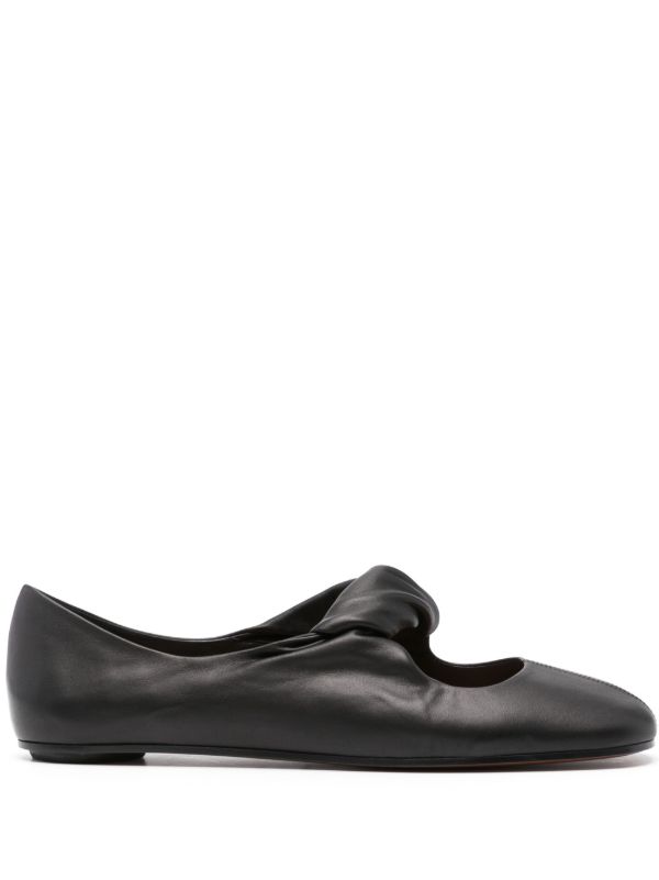 browns Alexander McQueen Twist-Detailing Ballet Flats | Browns Ballerina Shoes