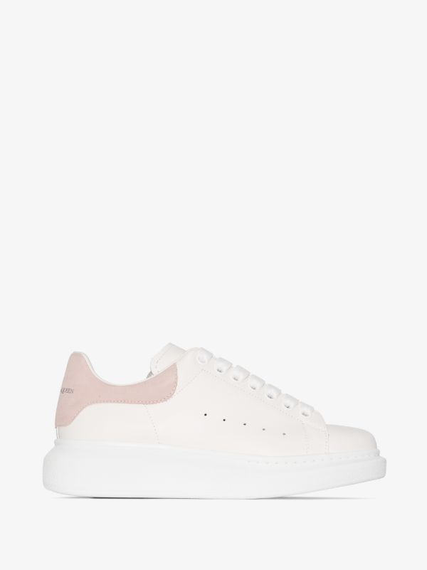 browns Alexander McQueen white and pink Oversized sneakers | Browns Sneakers