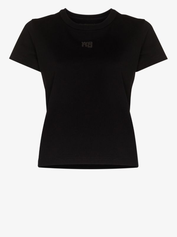 browns Alexander Wang Black Logo Cotton T-Shirt | Browns T-Shirts & Jersey Shirts