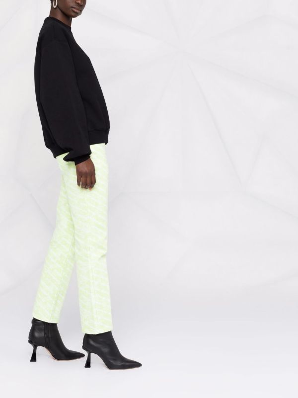 Browns Alexander Wang Black Logo Print Cotton Sweatshirt | Browns Sweaters