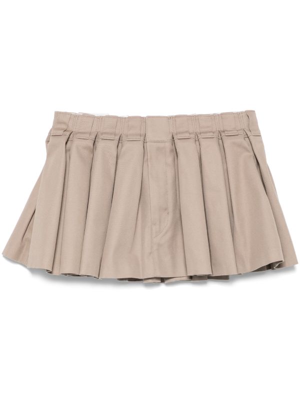 browns Alexander Wang Box-Pleated Mini Skirt | Browns Pleated Skirts