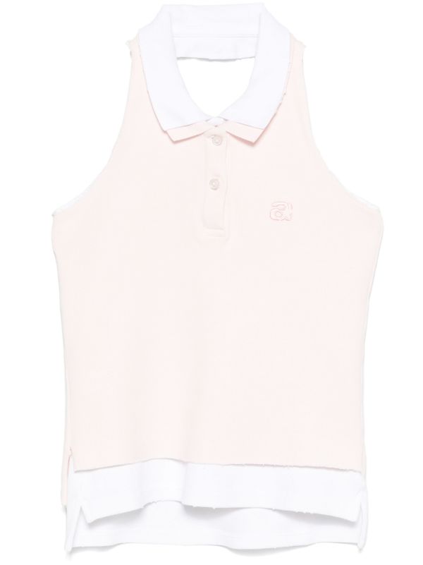 browns Alexander Wang Embroidered Polo Top | Browns Polo Tops