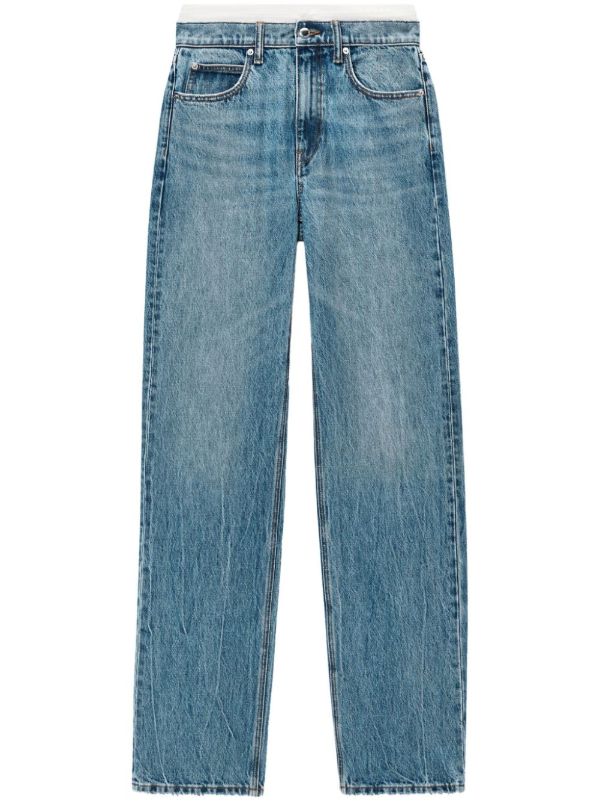 browns Alexander Wang Ez jeans | Browns Straight-Leg Jeans