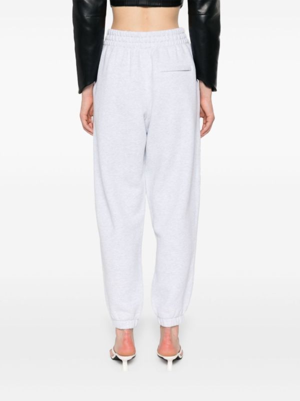 Browns Alexander Wang Grey Logo-Print Track Pants | Browns Sweatpants