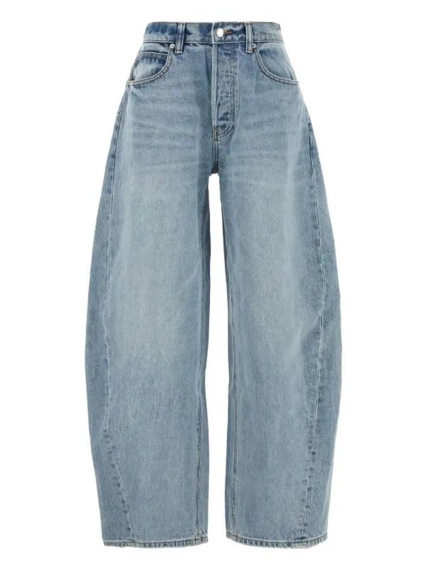 browns Alexander Wang high-waisted jeans | Browns Straight-Leg Jeans