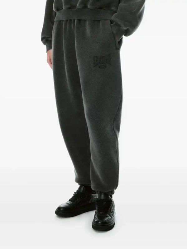 Browns Alexander Wang Logo-Print Terry Track Pants | Browns Sweatpants