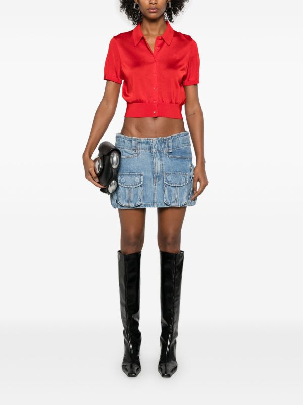 Browns Alexander Wang Mid-Rise Mini Skirt | Browns Full Skirts