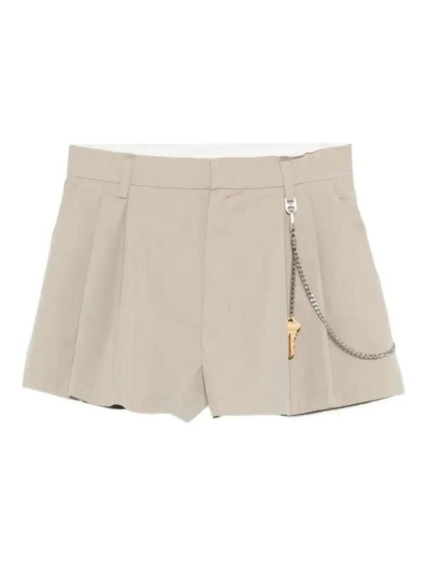 browns Alexander Wang pleated chain-embellished shorts | Browns Short & Mini Shorts