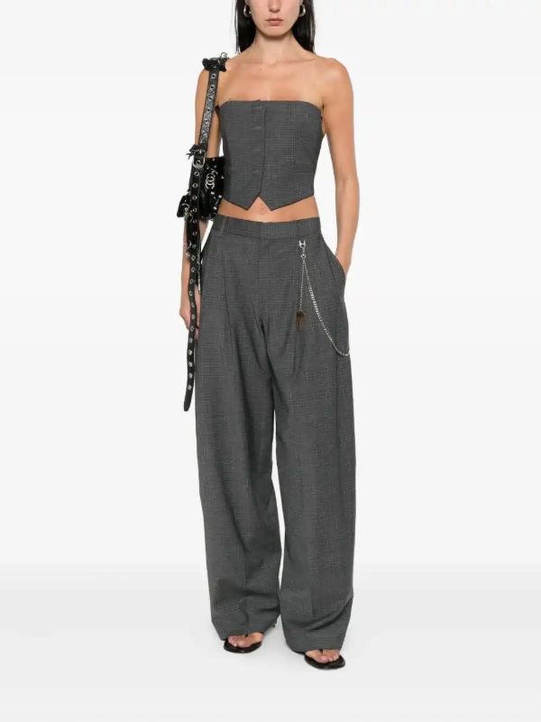 Browns Alexander Wang Pleated Key-chain Trousers | Browns Slacks