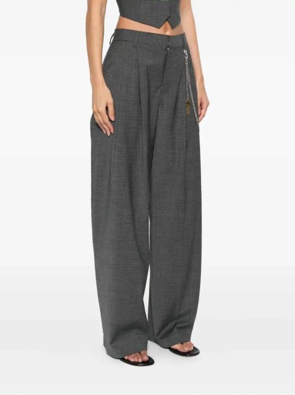 Browns Alexander Wang Pleated Key-chain Trousers | Browns Slacks