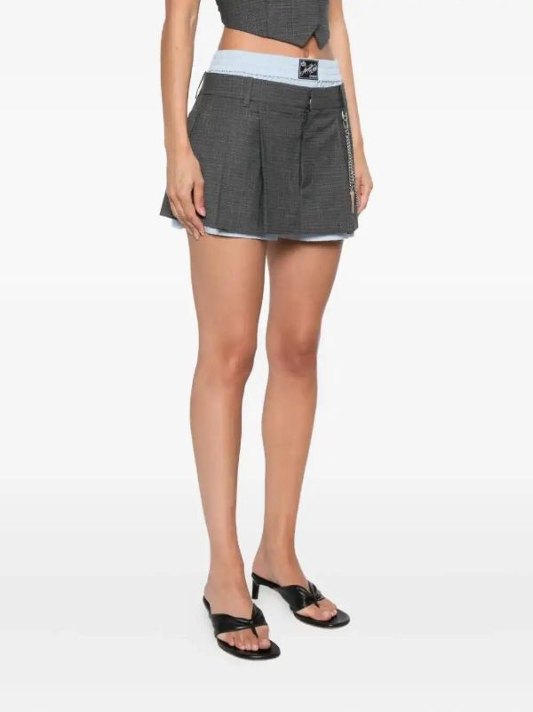 Browns Alexander Wang Pleated Shorts | Browns Short & Mini Shorts