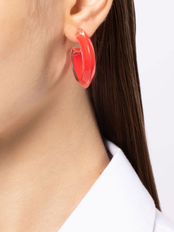 Browns Alison Lou Gold-Plated Jelly Small Hoop Earrings | Browns Earrings