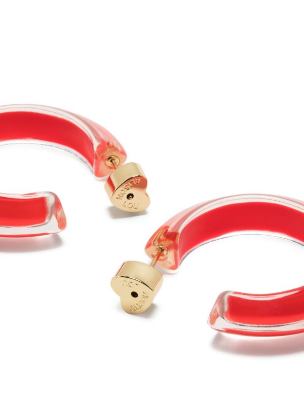 Browns Alison Lou Gold-Plated Jelly Small Hoop Earrings | Browns Earrings