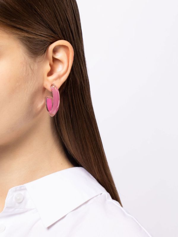 Browns Alison Lou Gold-Plated Jelly Small Hoop Earrings | Browns Earrings