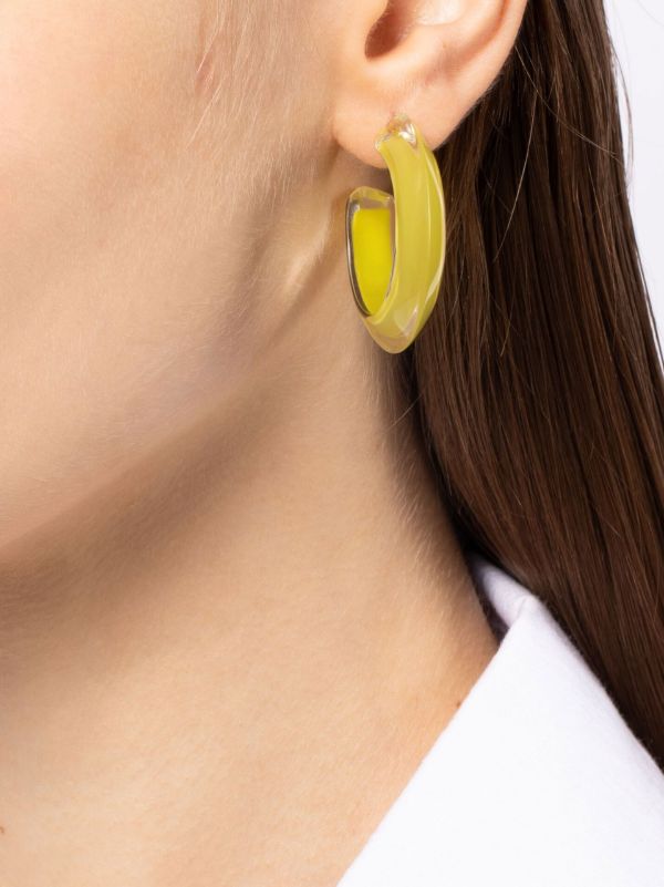 Browns Alison Lou Gold-Plated Jelly Small Hoop Earrings | Browns Earrings