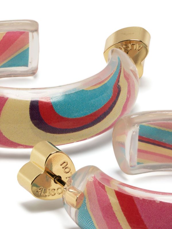 Browns Alison Lou Gold-Plated Jelly Small Hoop Earrings | Browns Fine Earrings