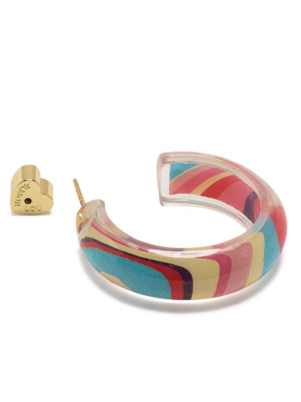 Browns Alison Lou Gold-Plated Jelly Small Hoop Earrings | Browns Fine Earrings