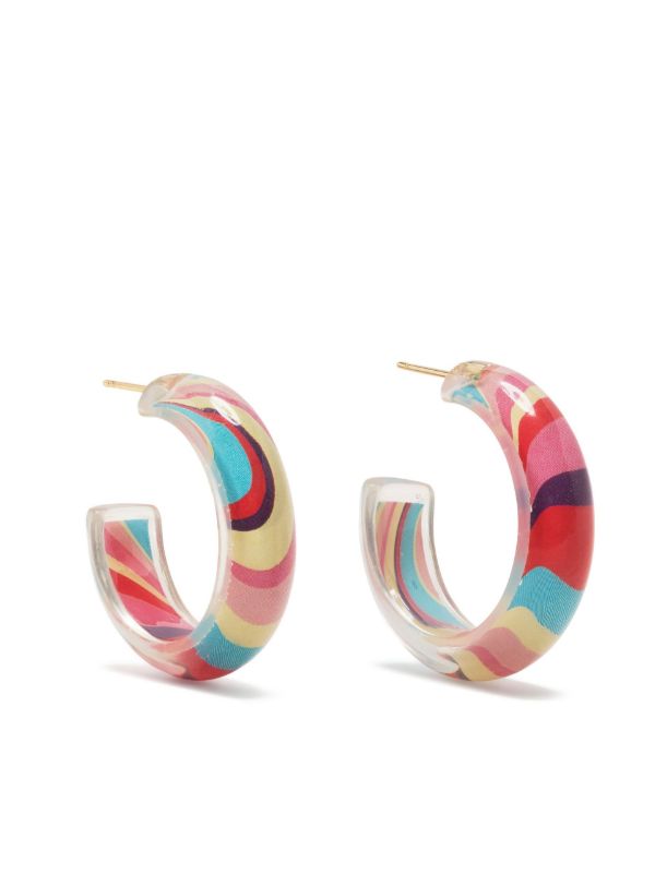 browns Alison Lou Gold-Plated Jelly Small Hoop Earrings | Browns Fine Earrings