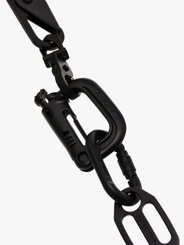 Browns AMBUSH Black Carabiner Chain Necklace | Browns Necklaces