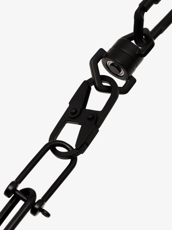 Browns AMBUSH Black Carabiner Chain Necklace | Browns Necklaces