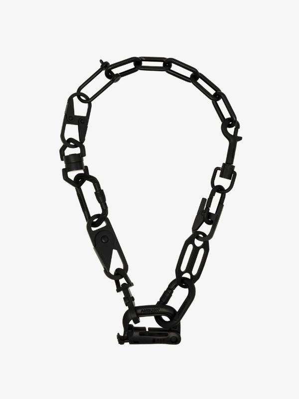 browns AMBUSH black Carabiner chain necklace | Browns Necklaces
