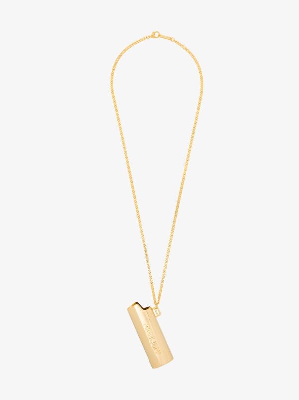 browns AMBUSH gold tone large Lighter case necklace | Browns Necklaces