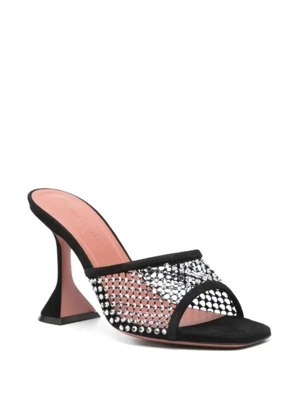 Browns Amina Muaddi 100mm Lupita Sandals | Browns Sandals