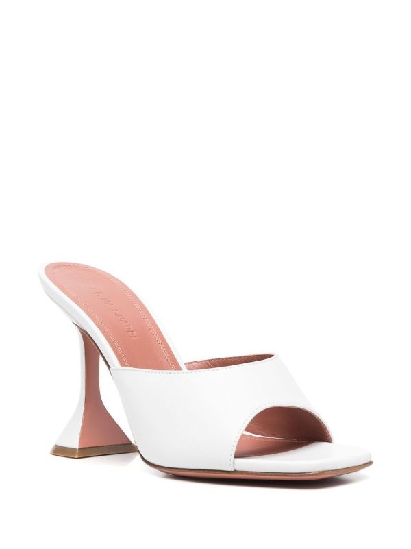 Browns Amina Muaddi White Lupita 95 Mules | Browns Mules