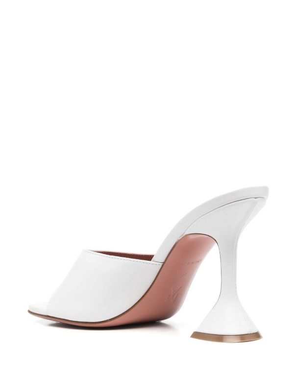 Browns Amina Muaddi White Lupita 95 Mules | Browns Mules