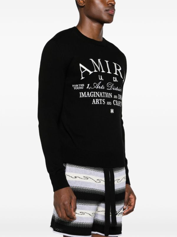 Browns AMIRI Black Arts District Cotton Sweatshirt | Browns Sweatshirts