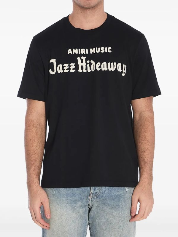 browns AMIRI Black Jazz Hideway T-Shirt | Browns T-Shirts