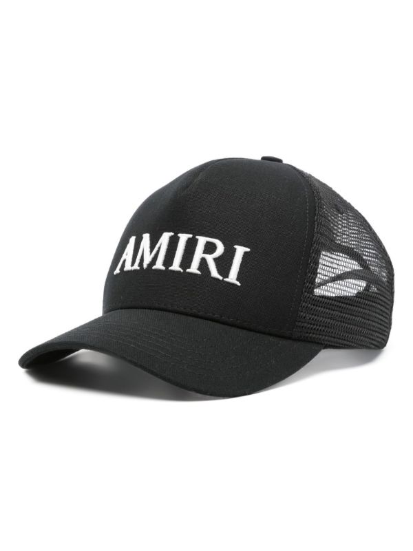 browns AMIRI Black Logo-Embroidered Cap | Browns Hats