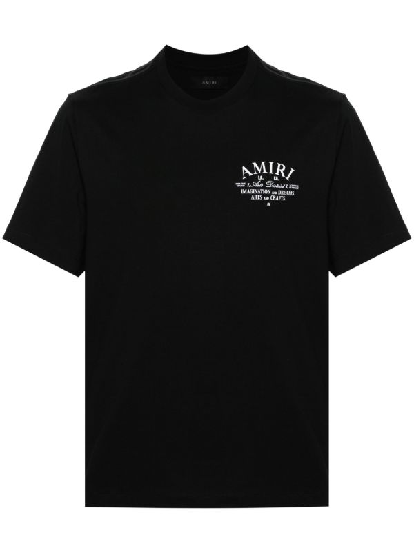 browns AMIRI Black Logo-Print T-Shirt | Browns T-Shirts