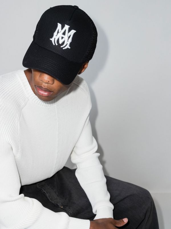 Browns AMIRI Black MA Logo Baseball Cap | Browns Hats
