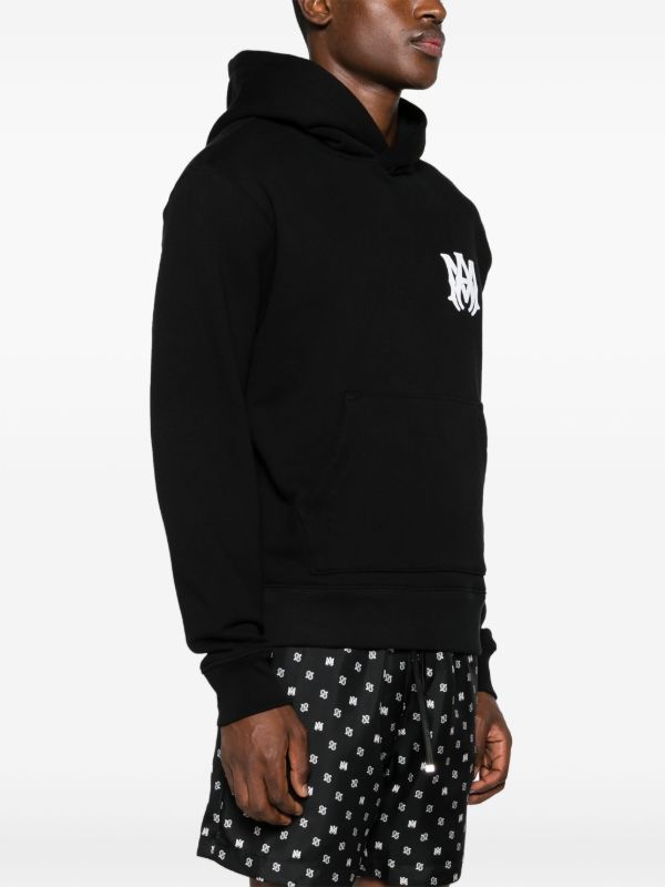 Browns AMIRI Black MA-Print Cotton Hoodie | Browns Hoodies