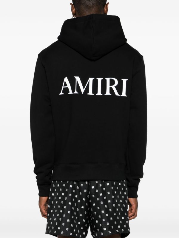 Browns AMIRI Black MA-Print Cotton Hoodie | Browns Hoodies