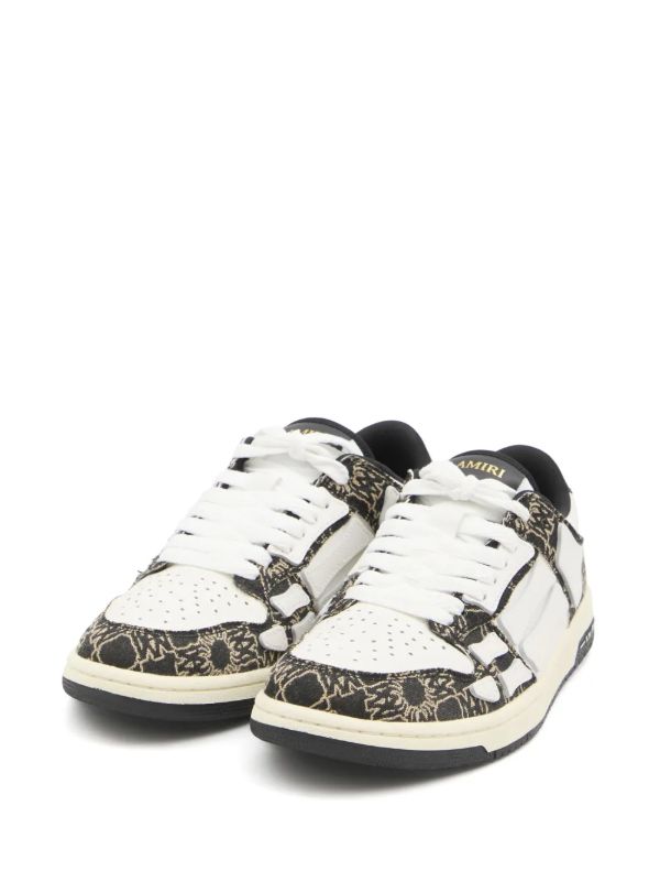 Browns AMIRI Black Skel-Top Sneakers | Browns Low-Tops
