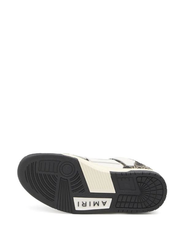 Browns AMIRI Black Skel-Top Sneakers | Browns Low-Tops