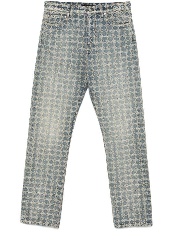 browns AMIRI Blue Quad Jeans | Browns Regular & Straight-Leg Jeans